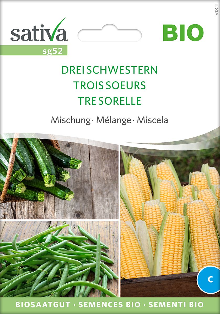 Mischung / Die drei Schwestern / Mais, Zucchini, Bohnen